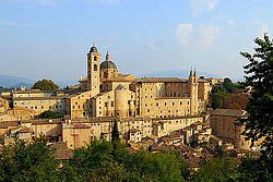 Uitzicht op Urbino